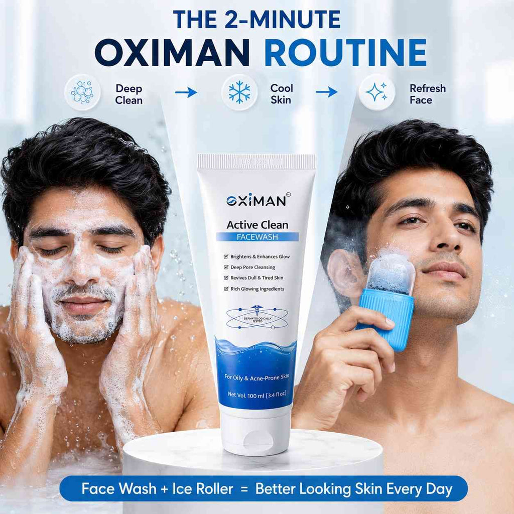 Active Clean Face Wash (100ml) | For Normal, Oily or Combination Skin