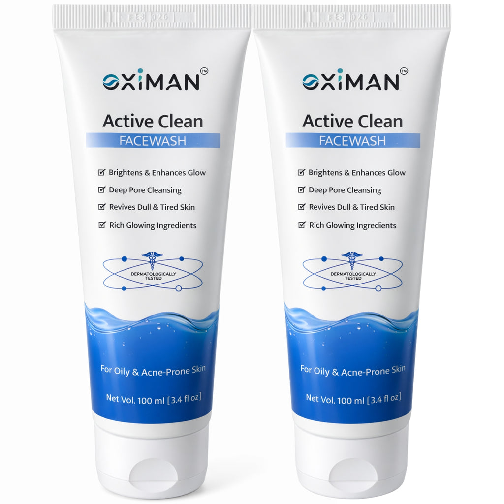 Active Clean Face Wash (100ml) | For Normal, Oily or Combination Skin