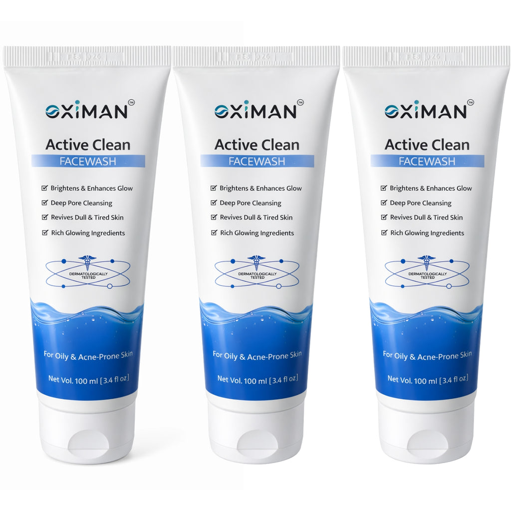Active Clean Face Wash (100ml) | For Normal, Oily or Combination Skin