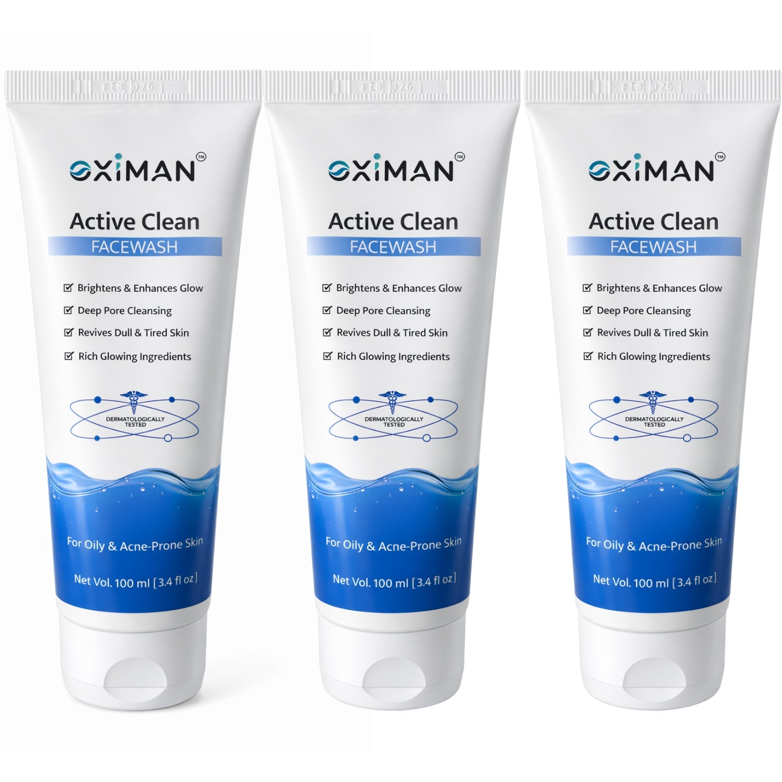 Oximan Niacinamide + Salicylic Acid Face Wash for Men - Fights Acne Pimple, Oil Control